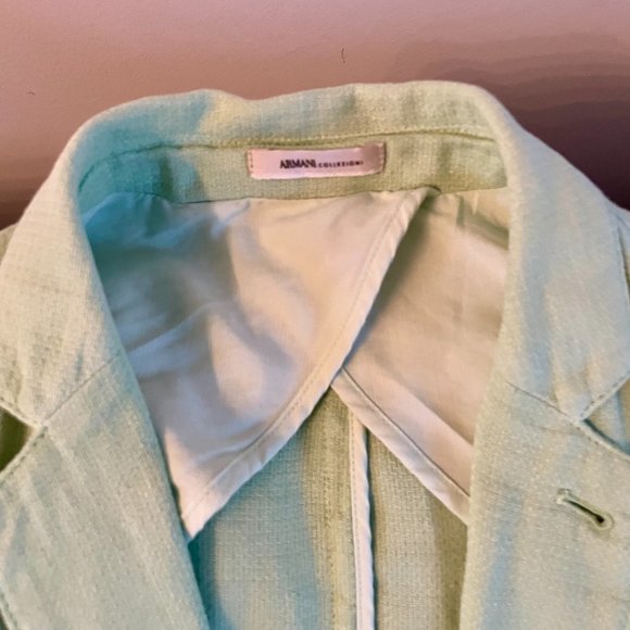 Armani Collezioni Mens Linen-Blend Blazer SIZE 52 (Mens LG 41 Suit Jacket) NEW - Picture 7 of 10